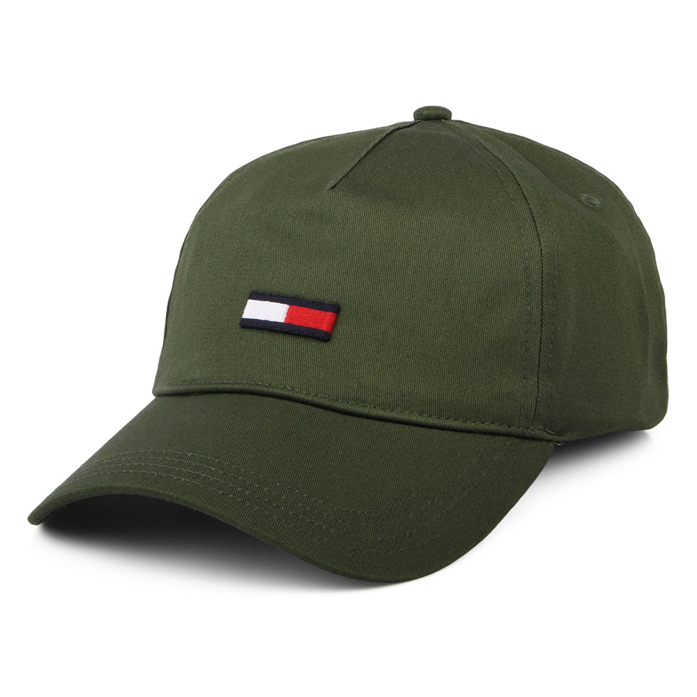 Tommy Hilfiger Hats TJM Elongated Flag Baseball Cap - Olive