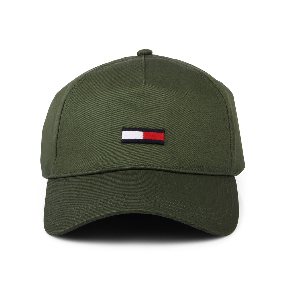 Tommy Hilfiger Hats TJM Elongated Flag Baseball Cap - Olive