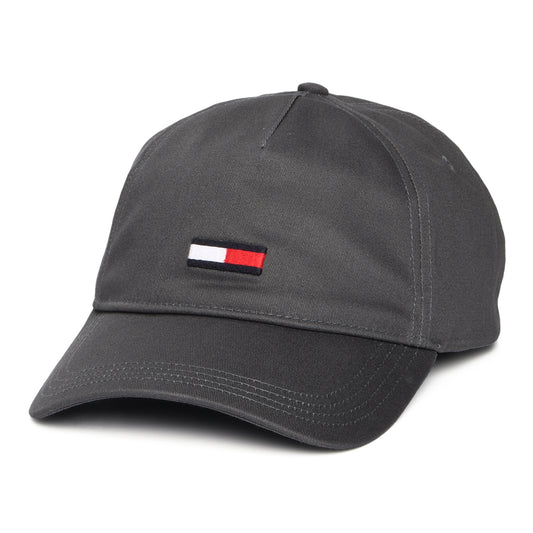 Tommy Hilfiger Hats TJM Elongated Flag Baseball Cap - Dark Grey