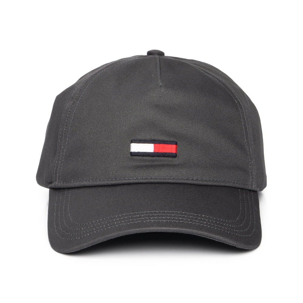 Tommy Hilfiger Hats TJM Elongated Flag Baseball Cap - Dark Grey