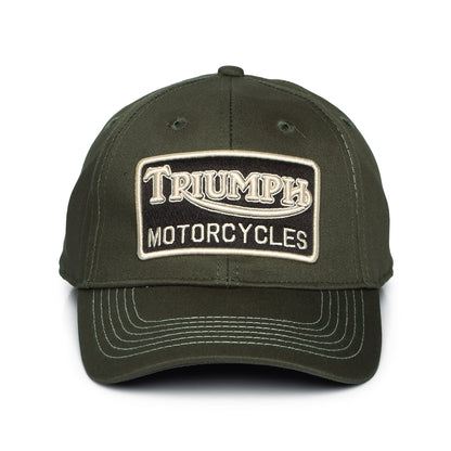 Triumph Motorcycles Forecourt Cotton Baseball Cap - Dark Olive