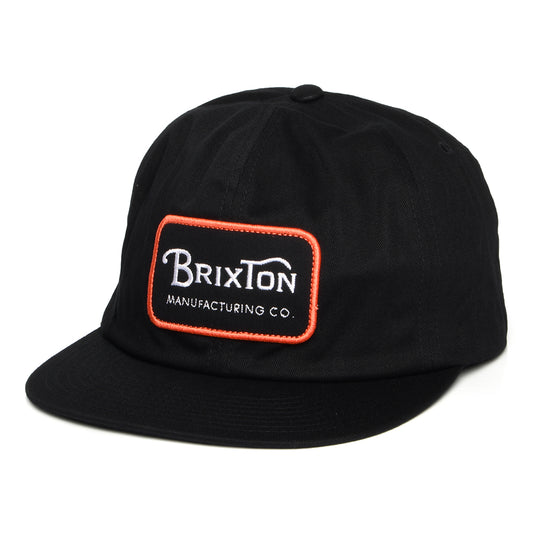 Brixton Hats Grade HP Snapback Cap - Black