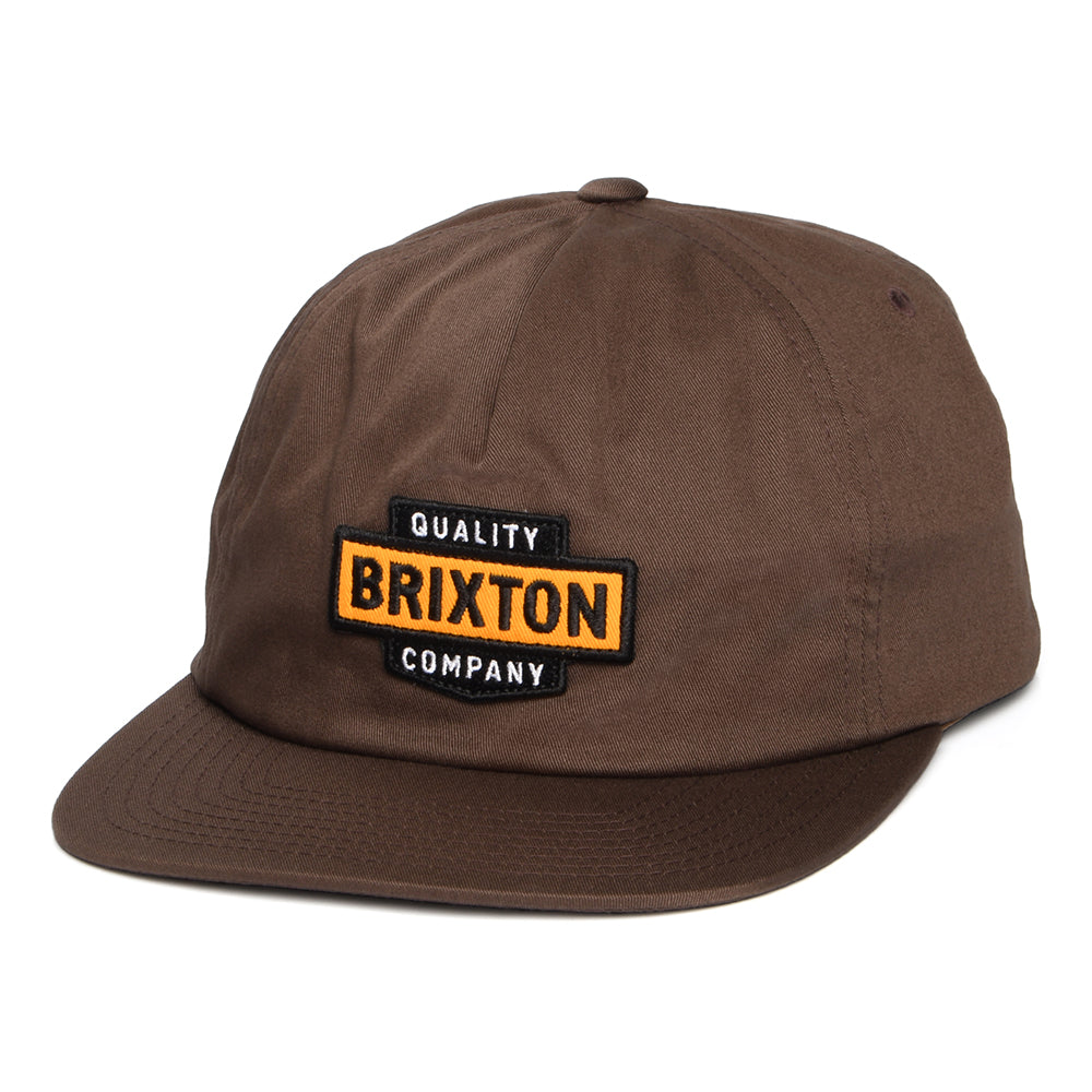 Brixton Hats Osborn MP Snapback Cap - Brown