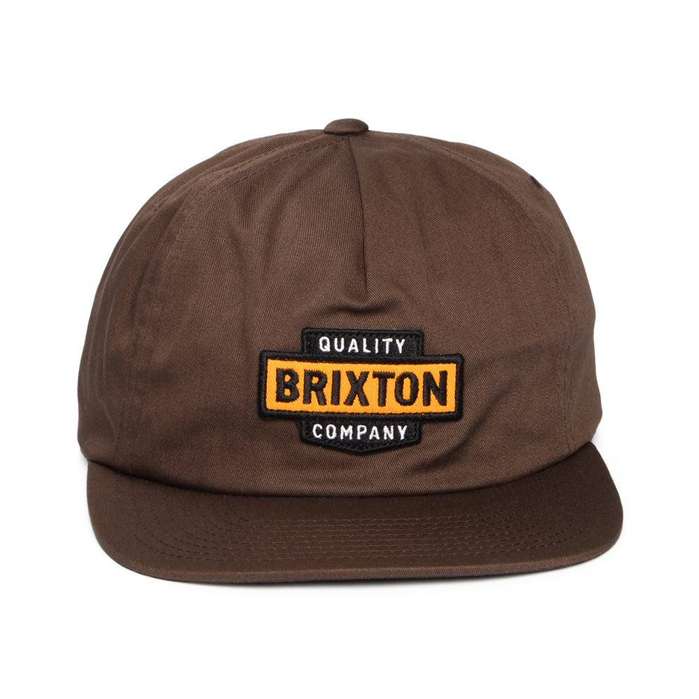 Brixton Hats Osborn MP Snapback Cap - Brown