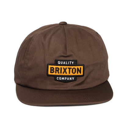 Brixton Hats Osborn MP Snapback Cap - Brown