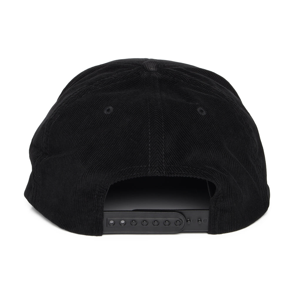 Brixton Hats Oath III Corduroy Snapback Cap - Black