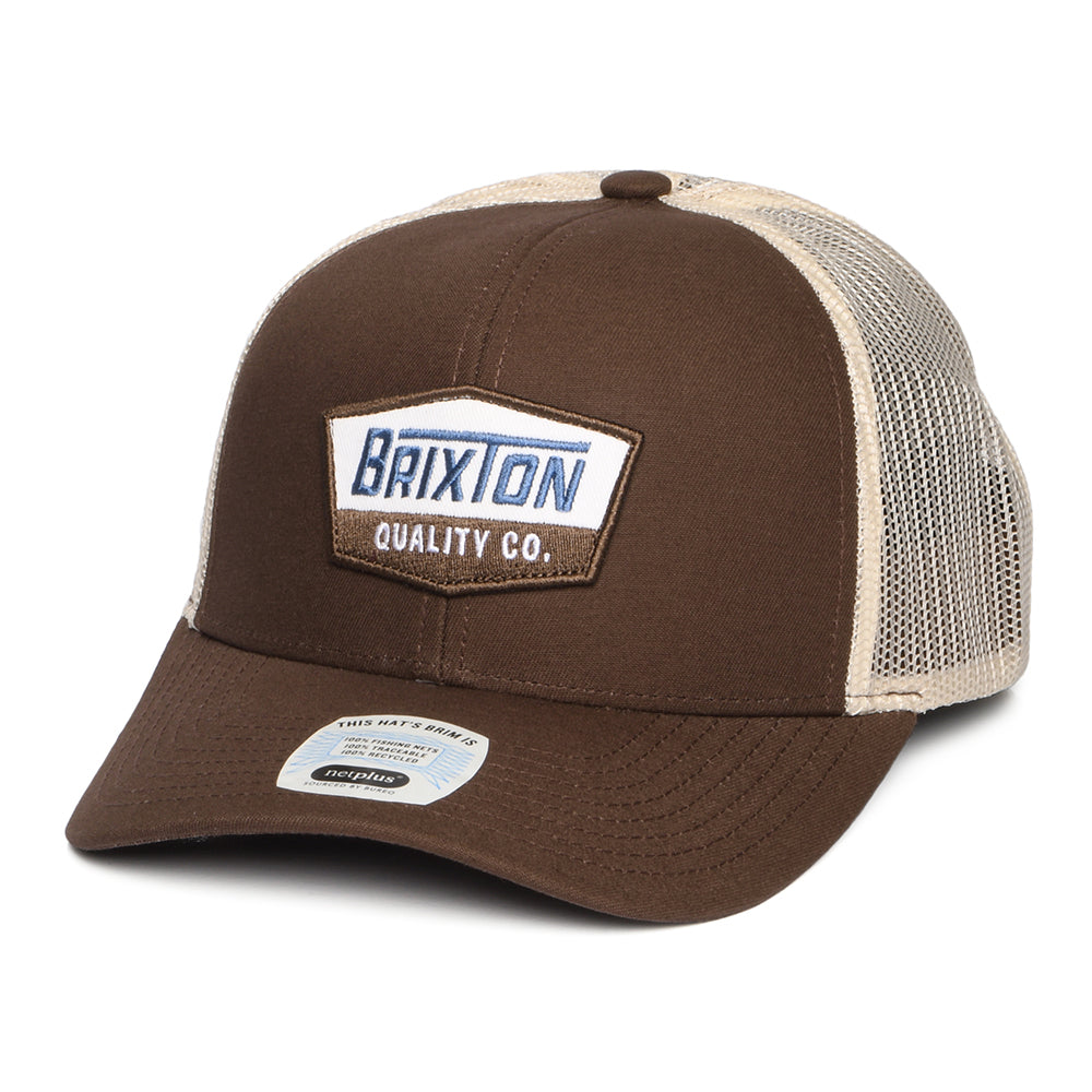 Brixton Hats Regal NetPlus MP Trucker Cap - Brown-Off White