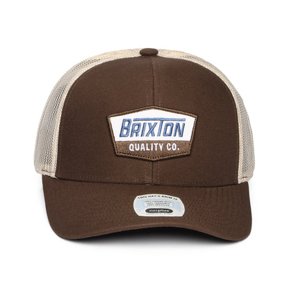 Brixton Hats Regal NetPlus MP Trucker Cap - Brown-Off White