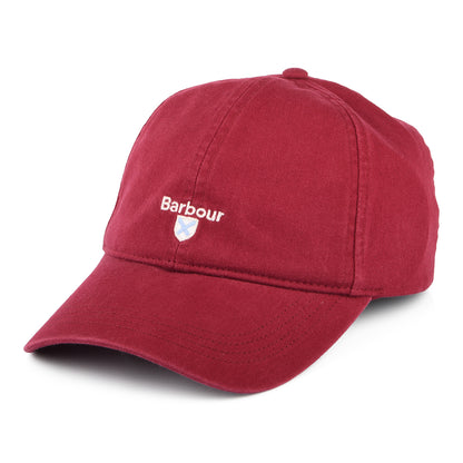 Barbour Hats Cascade Cotton Baseball Cap - Deep Red