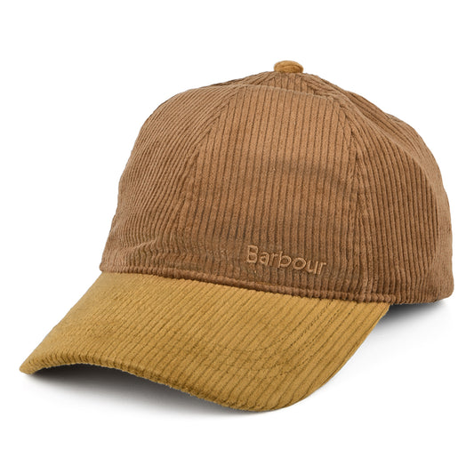 Barbour Hats Angus Corduroy Baseball Cap - Dark Sand