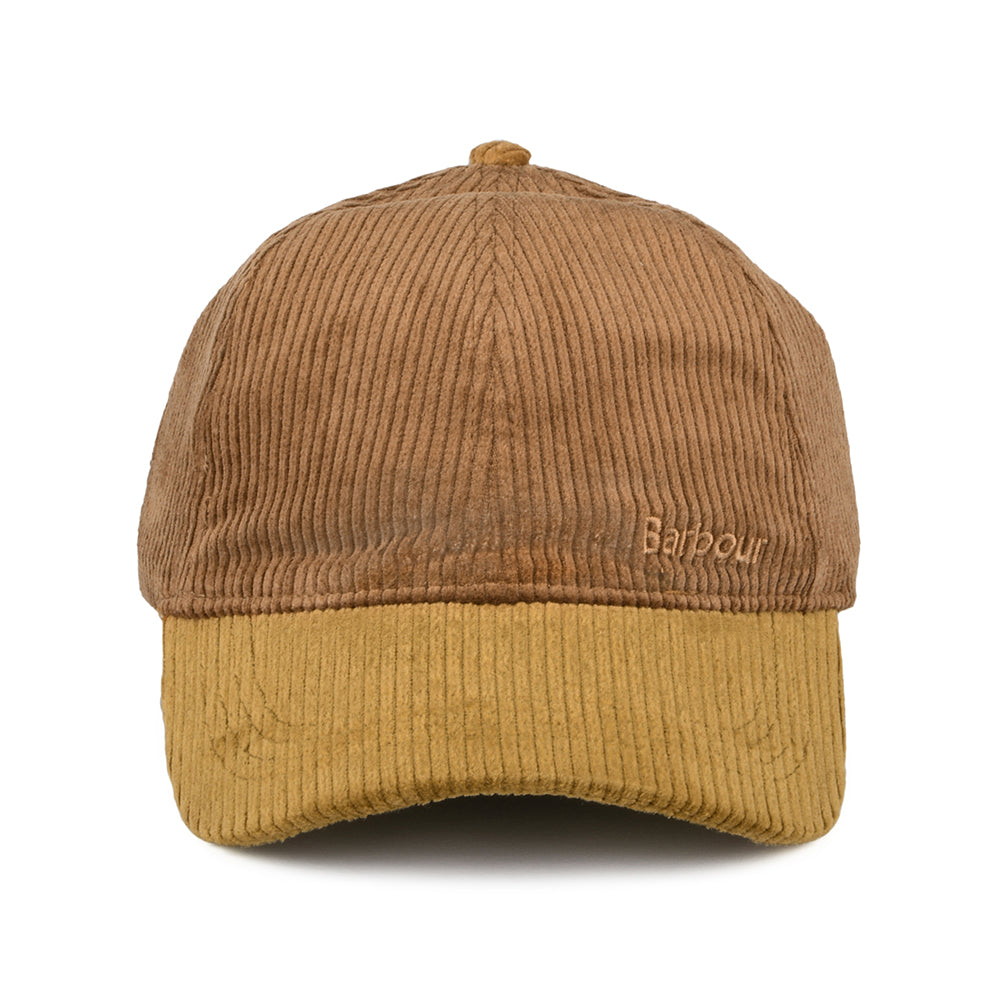 Barbour Hats Angus Corduroy Baseball Cap - Dark Sand