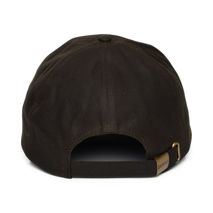 Barbour Hats Belsay Waxed Cotton Baseball Cap - Olive