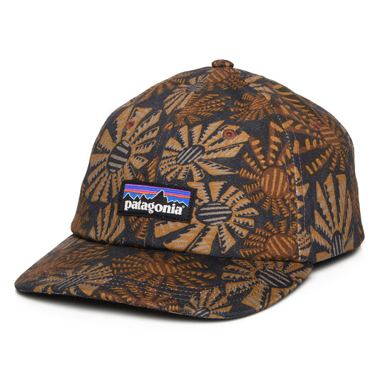 Patagonia Hats Sun Wave P-6 Label Trad Organic Cotton Baseball Cap - Navy-Multi