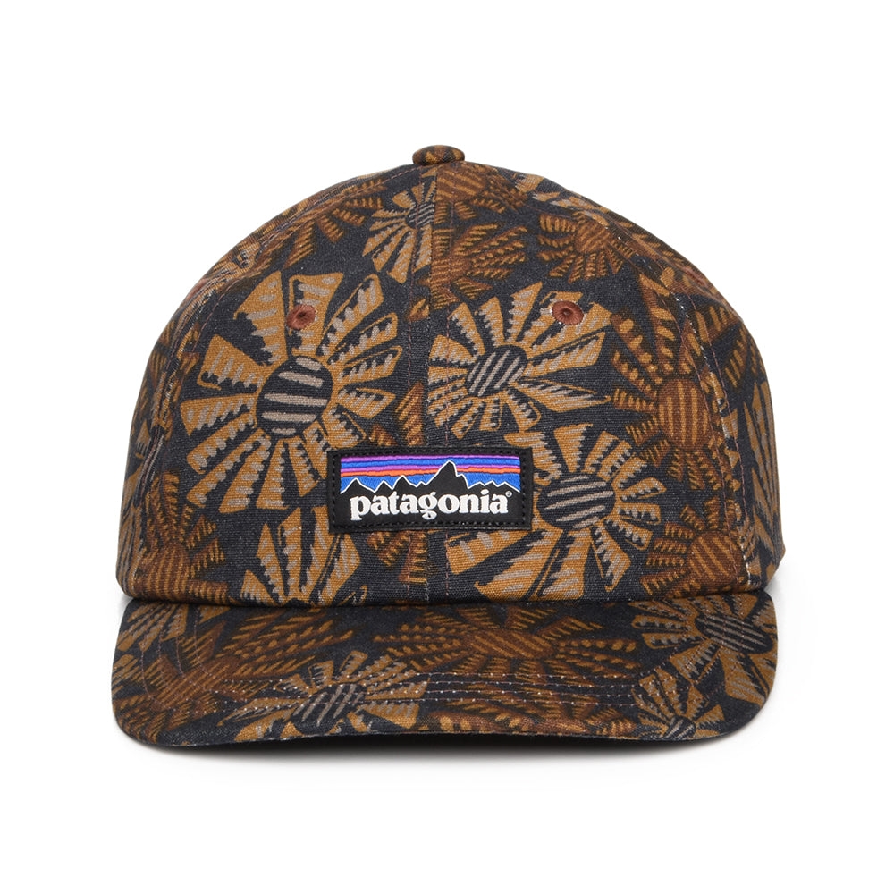 Patagonia Hats Sun Wave P-6 Label Trad Organic Cotton Baseball Cap - Navy-Multi