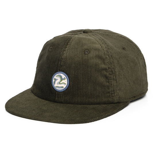 Patagonia Hats Earth Currents Patch Corduroy Snapback Cap - Pine Green