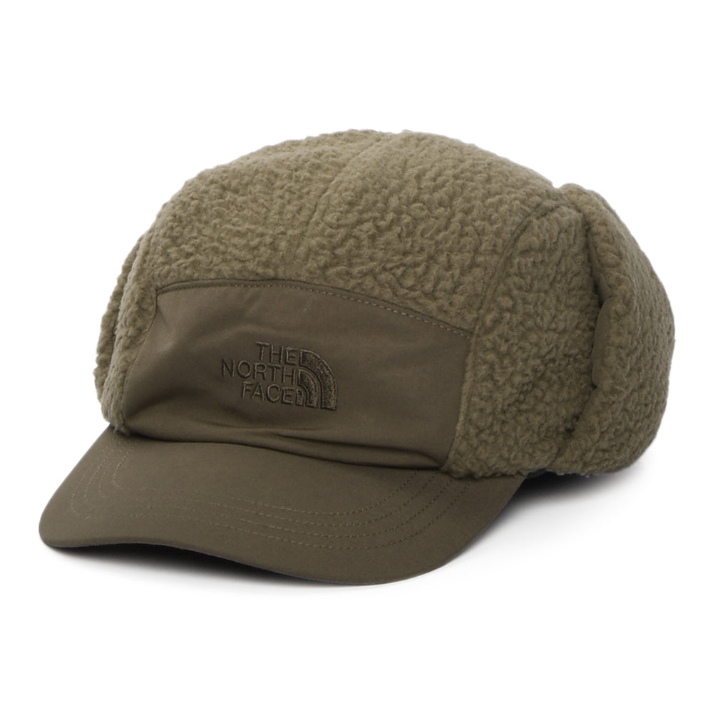 The North Face Hats Cragmont Water Repellent Fleece 5 Panel Cap With Earflaps - Smoke Brown