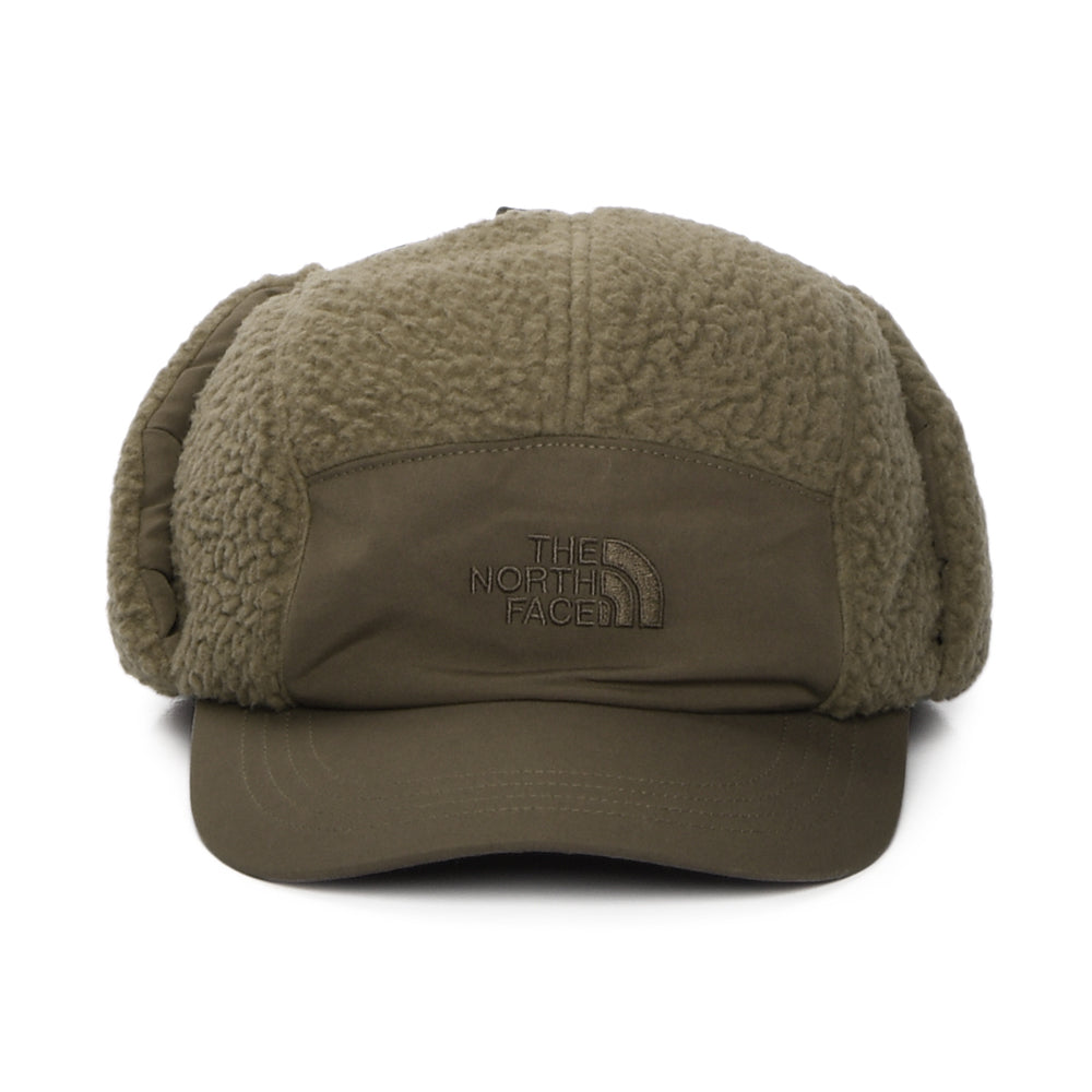 The North Face Hats Cragmont Water Repellent Fleece 5 Panel Cap With Earflaps - Smoke Brown