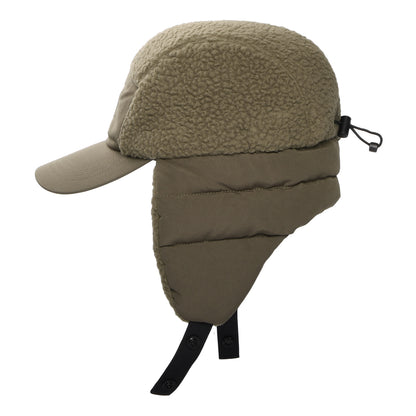 The North Face Hats Cragmont Water Repellent Fleece 5 Panel Cap With Earflaps - Smoke Brown