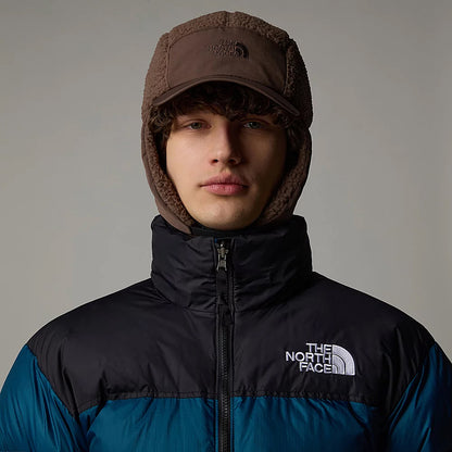 The North Face Hats Cragmont Water Repellent Fleece 5 Panel Cap With Earflaps - Smoke Brown