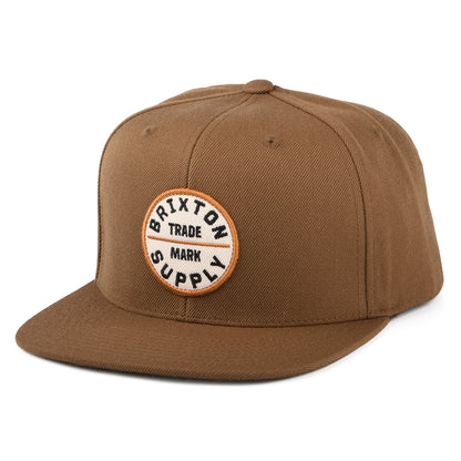 Brixton Hats Oath III Snapback Cap - Light Brown