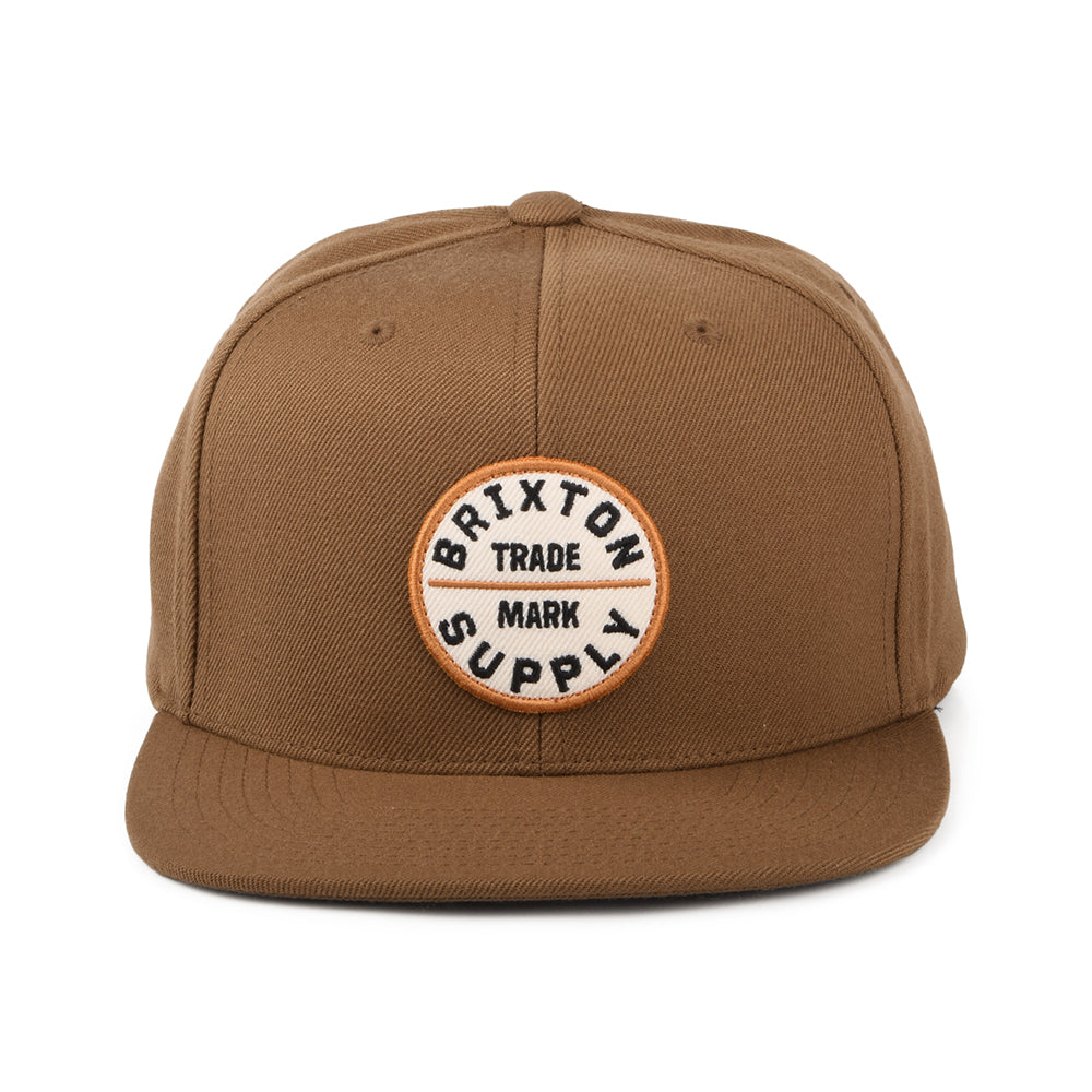 Brixton Hats Oath III Snapback Cap - Light Brown