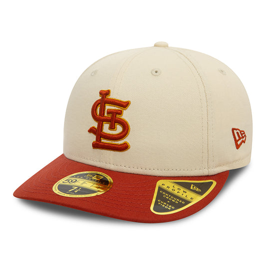 New Era 59FIFTY St. Louis Cardinals Low Profile Baseball Cap - MLB Seasonal World Series - Light Cream-Rust