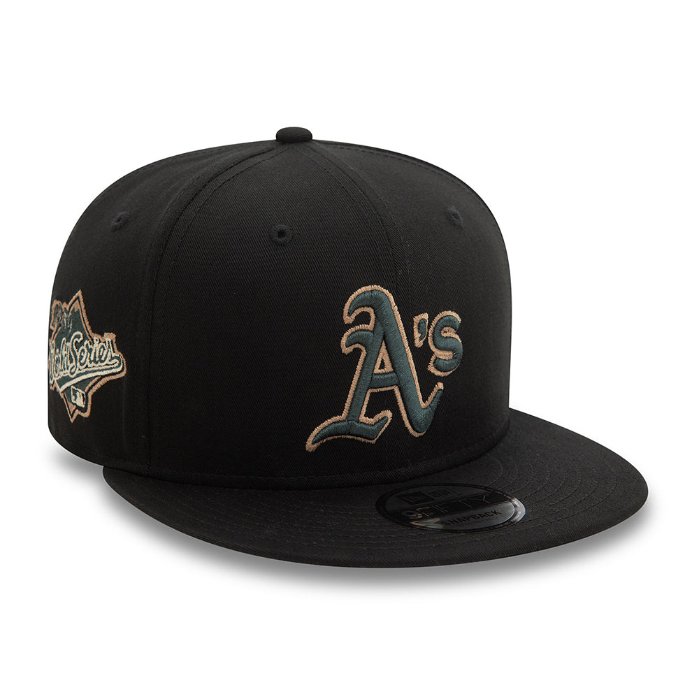 New Era 9FIFTY Oakland Athletics Snapback Cap - MLB Seasonal World Series - Black