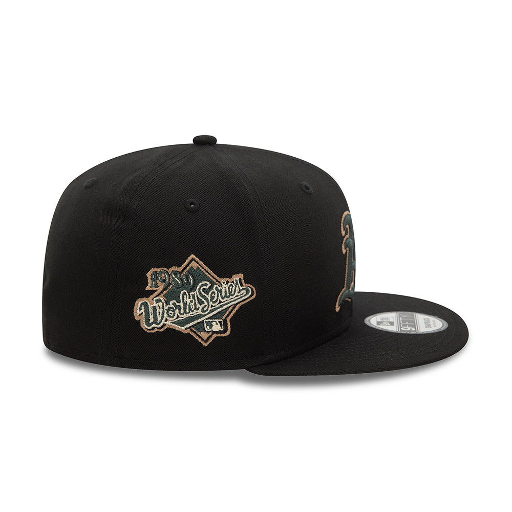 New Era 9FIFTY Oakland Athletics Snapback Cap - MLB Seasonal World Series - Black