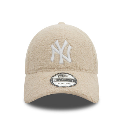 New Era 9FORTY New York Yankees Baseball Cap - MLB Borg - Stone-White