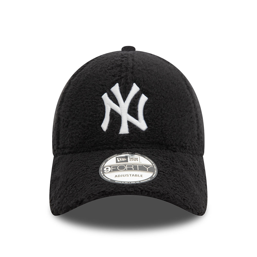 New Era 9FORTY New York Yankees Baseball Cap - MLB Borg - Black-White