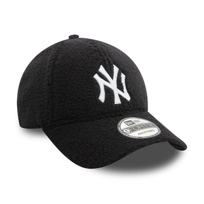 New Era 9FORTY New York Yankees Baseball Cap - MLB Borg - Black-White