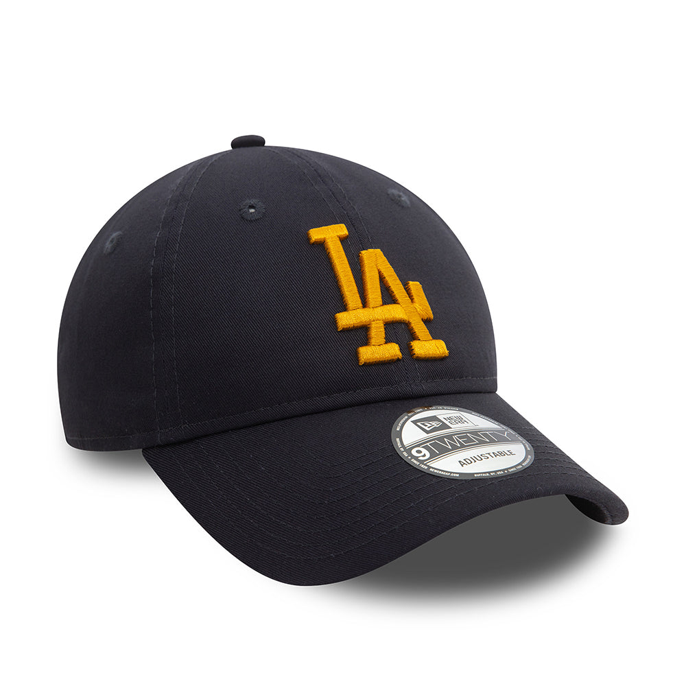 New Era 9TWENTY L.A. Dodgers Baseball Cap - MLB League Essential - Navy-Mustard