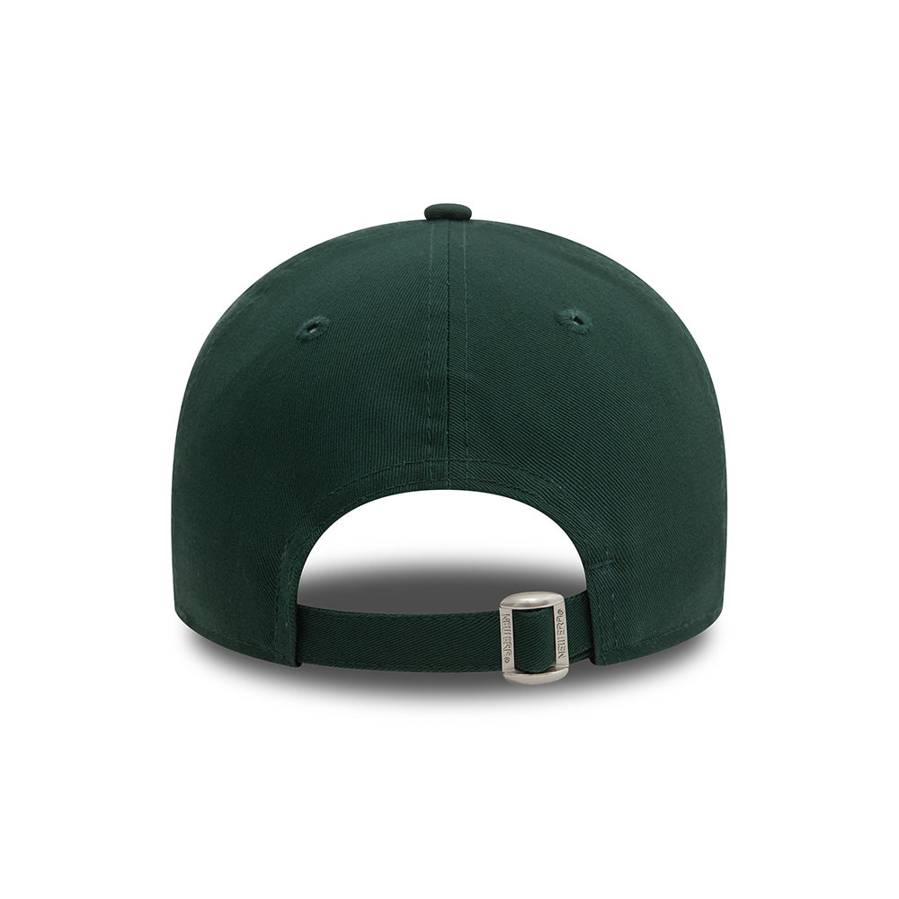 New Era 9TWENTY New York Yankees Baseball Cap - MLB League Essential - Dark Green-Amber