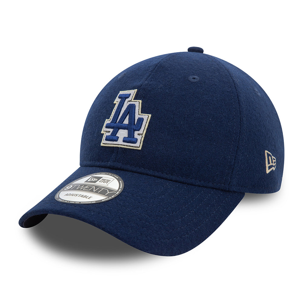 New Era 9TWENTY L.A. Dodgers Baseball Cap - MLB Melton - Navy Blue