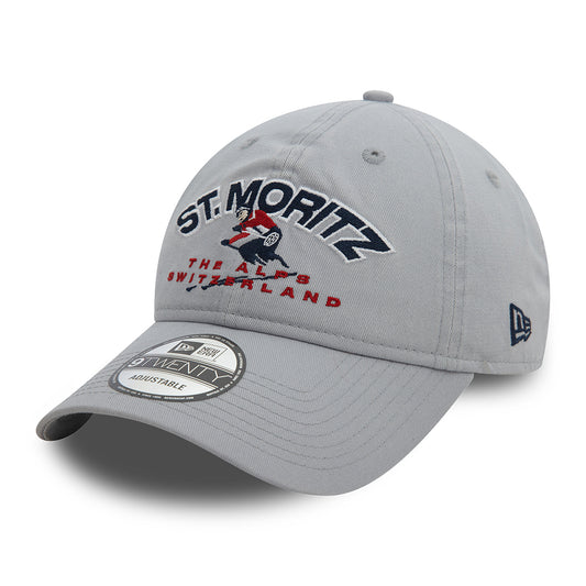 New Era 9TWENTY St. Moritz Baseball Cap - Washed Ski - Grey