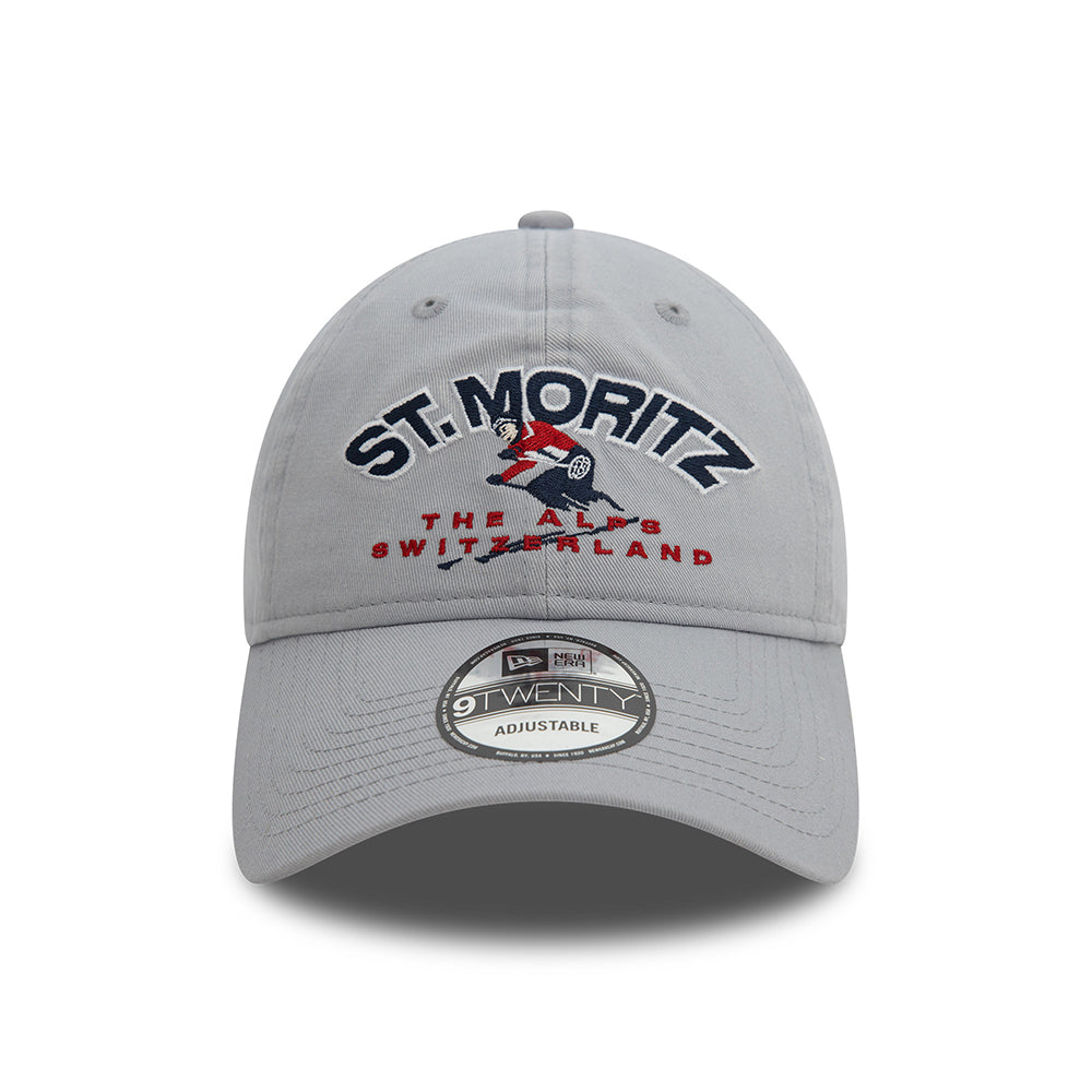 New Era 9TWENTY St. Moritz Baseball Cap - Washed Ski - Grey