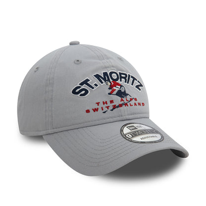 New Era 9TWENTY St. Moritz Baseball Cap - Washed Ski - Grey