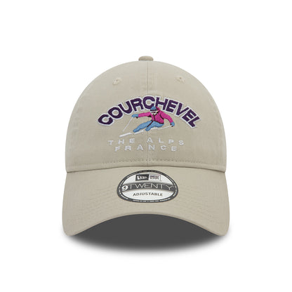 New Era 9TWENTY Courchevel Baseball Cap - Washed Ski - Stone