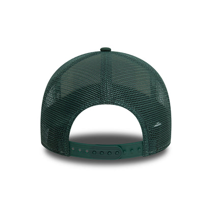 New Era Aspen A-Frame Trucker Cap - Ski Patch - Dark Green-Off White