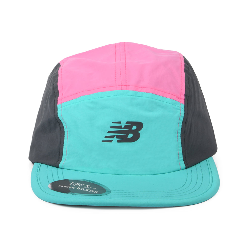 New Balance Hats Everyday Recycled 5 Panel Cap - Teal-Pink-Graphite