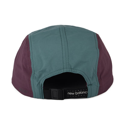 New Balance Hats Everyday Recycled 5 Panel Cap - Mustard-Spruce-Plum