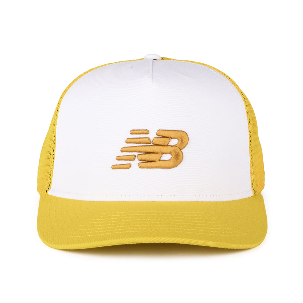 New Balance Hats Sport Essentials Trucker Cap - White-Lemon