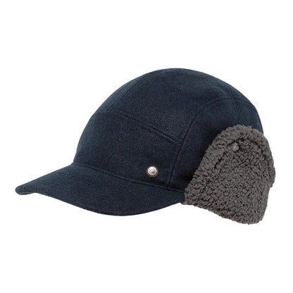 Sunday Afternoons Hats Frontier Recycled 5 Panel Cap With Earflaps - Dark Navy