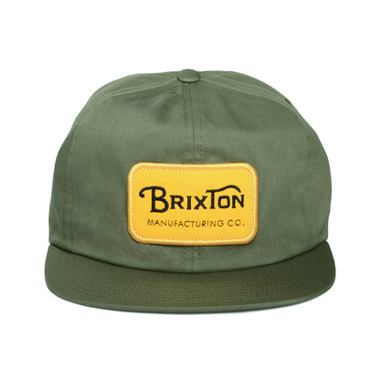 Brixton Hats Grade HP Snapback Cap - Olive