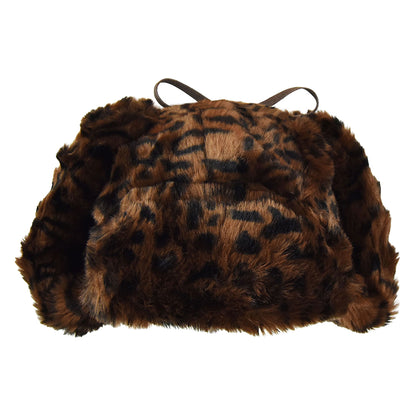 Kangol Faux Fur Trapper Hat - Leopard