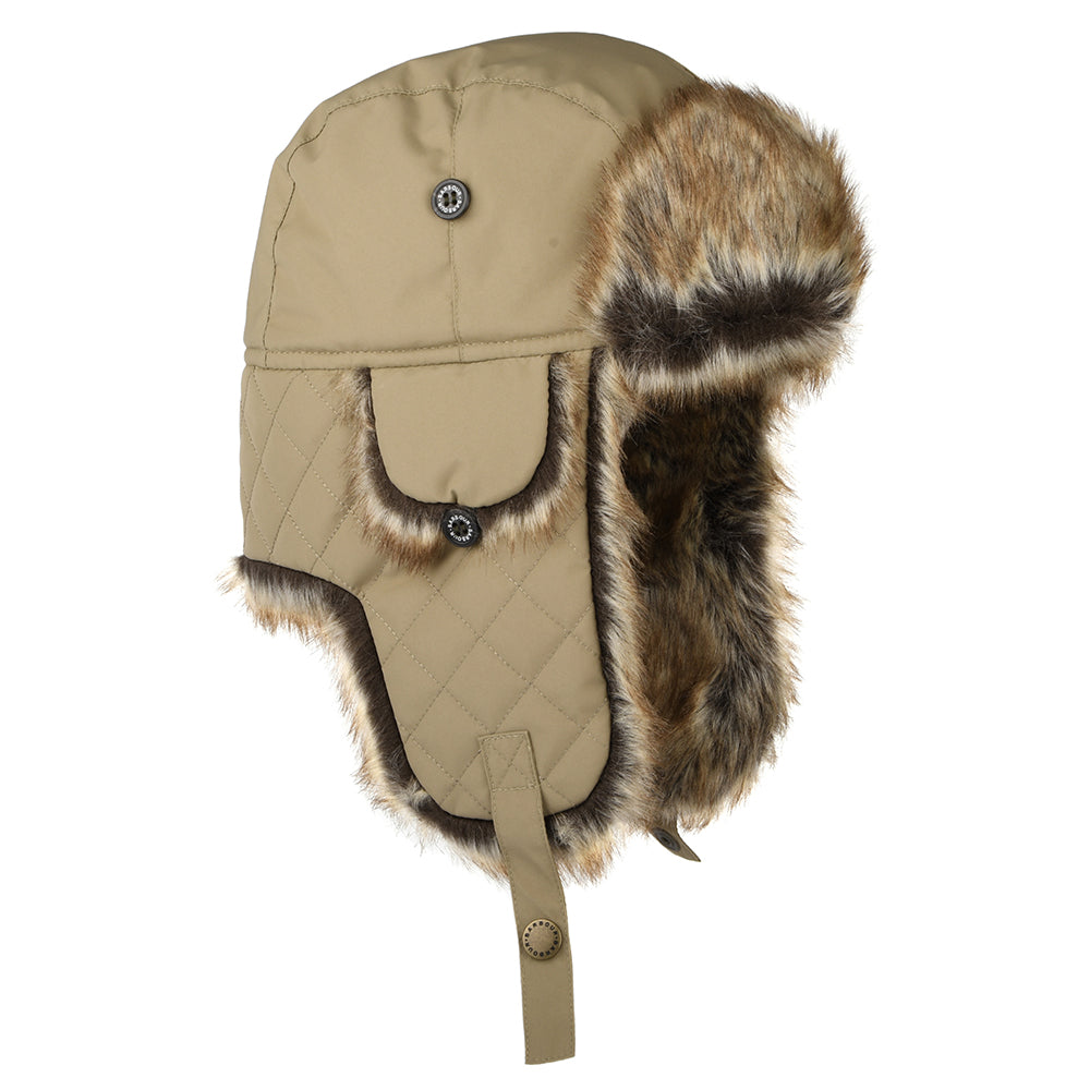 Barbour Hats Cleadon Water Resistant Trapper Hat - Ecru