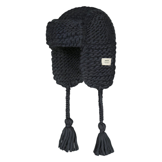 Barts Hats Brubru Handknitted Trapper Hat - Charcoal