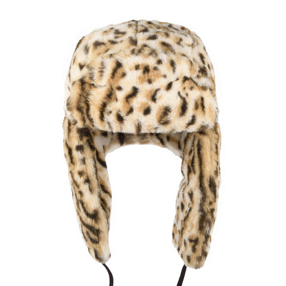 Kangol Faux Fur Trapper Hat - Snow Leopard