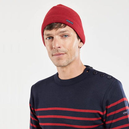 Armor Lux Lannion Pure Wool Beanie Hat - Red