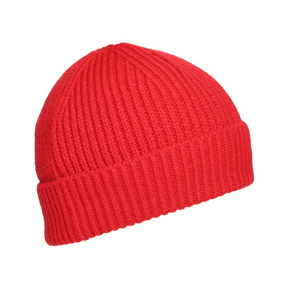 The North Face Hats TNF Logo Box Cuffed Fisherman Beanie Hat - Red